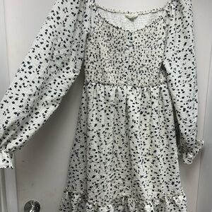 Milkmaid Smocked Floral Dress by Vanilla Bay — Large